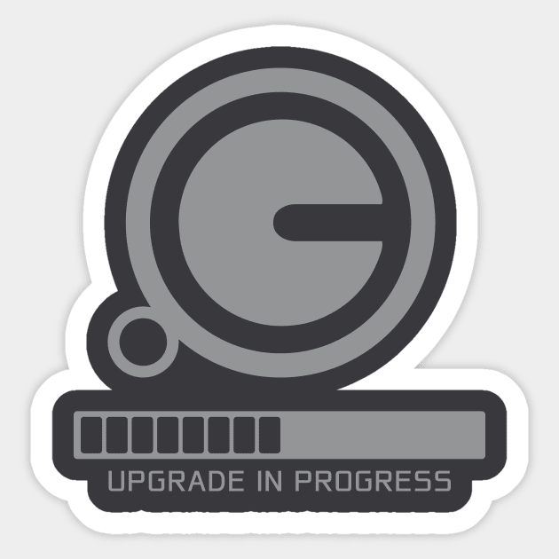 Cyberman Upgrade Sticker by GeekThreadz